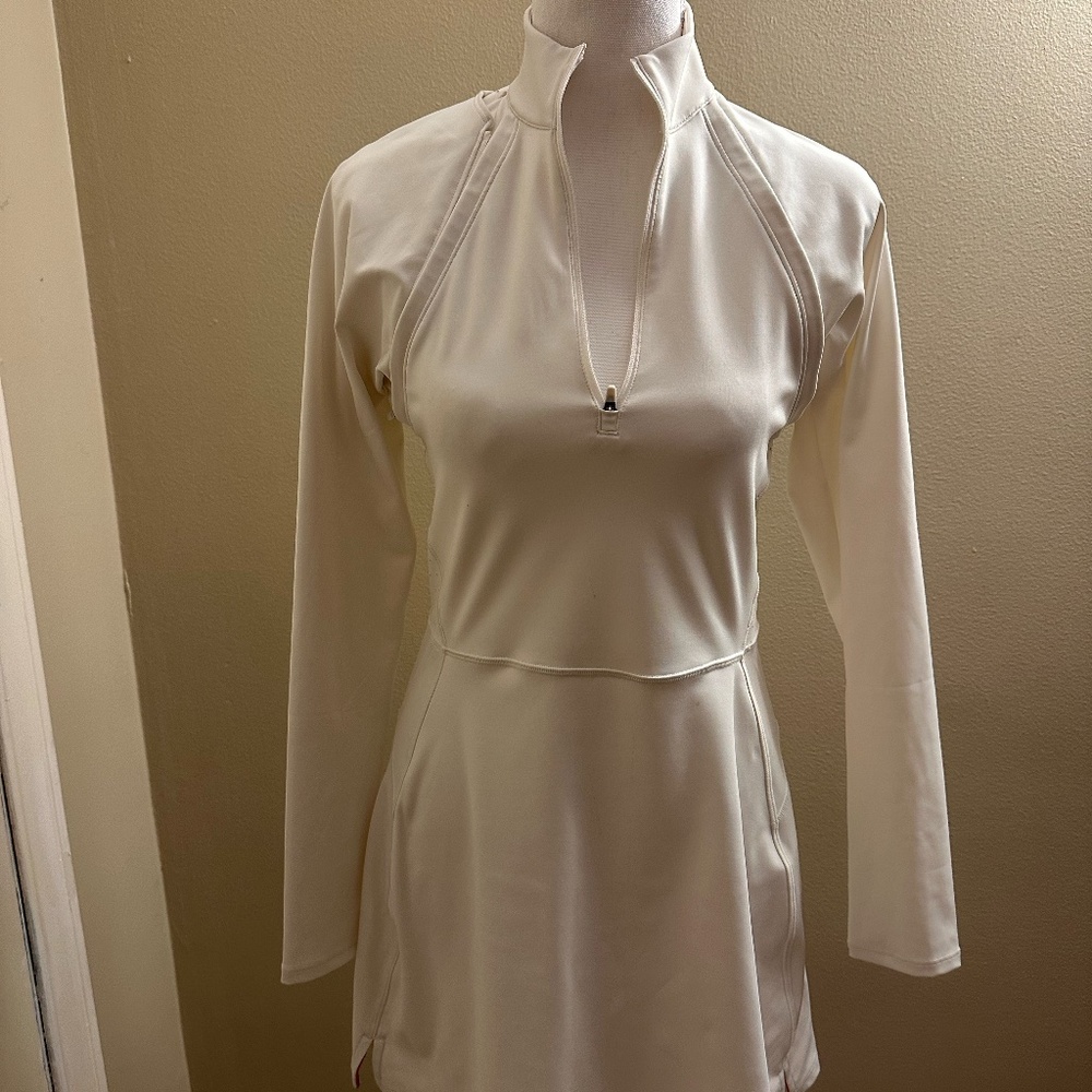 Wilson Women's Tiebreaker Convertible Dress Size Medium Sandrift vory off-White